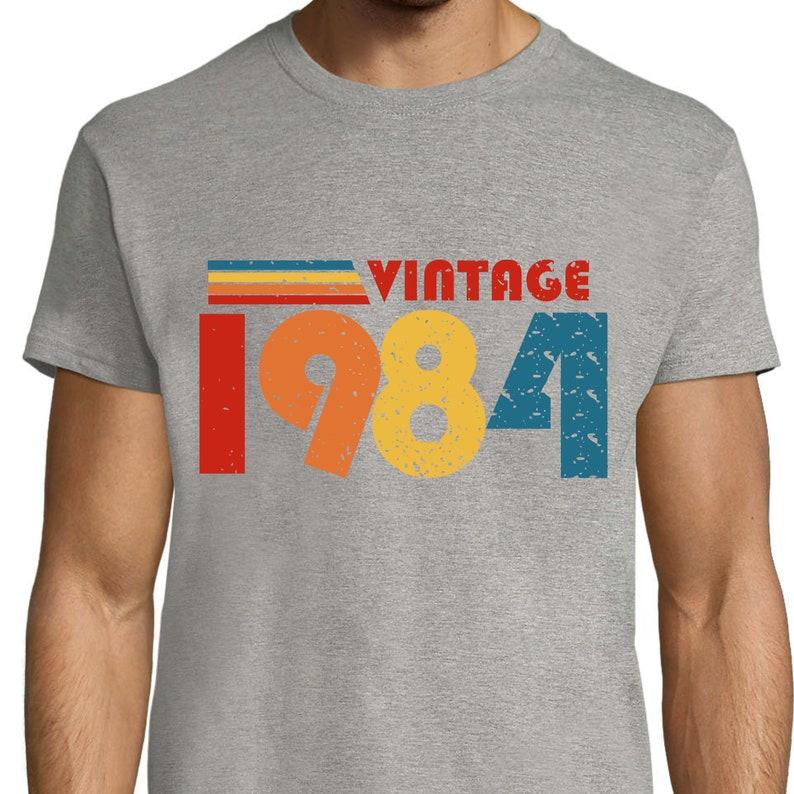 40th Birthday T-shirt 1984 Tshirt Birthday Souvenir Unisex for Unisex Happy Birthday T Shirt Retro Style TEE Gifts CONTTON Camisas
