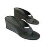 Fashion 2025 Summer New Pointed Women's Thick Bottom Slope Heel Slippers Fashionable and Comfortable Casual Women's Sandals