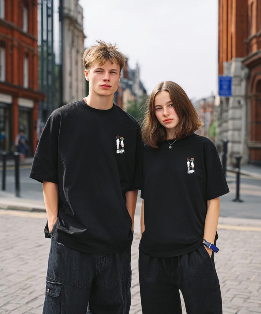 OHP Ohpxvorin Heart Semi-Over Short Sleeve Tee P