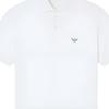 Emporio Armani Eagle Pattern Embroidered Button Pullover Side Split Short Sleeve Polo Shirt Men Polo Shirts EM005358-AF10497-U0003