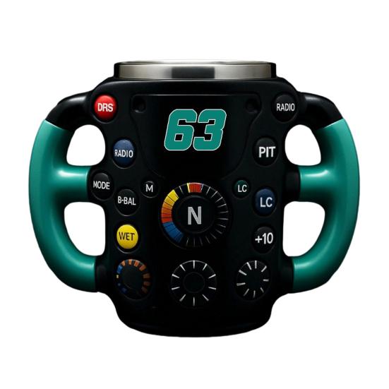 Direksiyon Simidi Şeklinde Kahve Kupası Ergonomik Saplı Çay Kupası Reçine Yenilikçi Kakao İçme Bardağı Motor Sporları Tutkunları İçin Eğlenceli Hediye