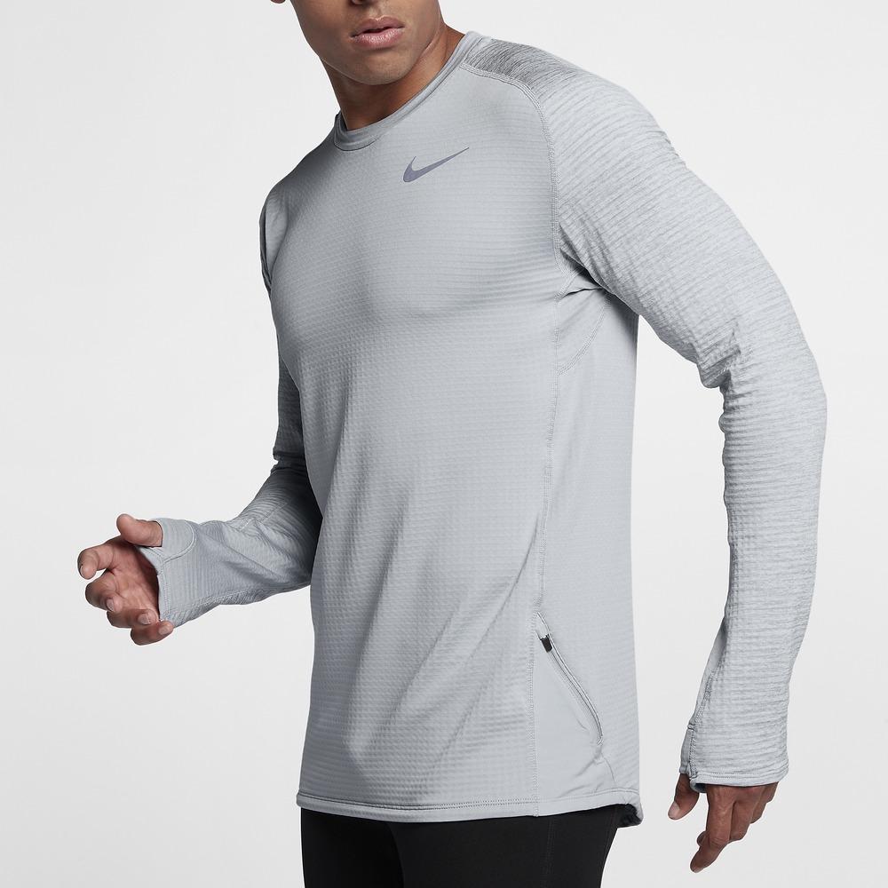 Nike Therma Sphere Element Crew Neck Breathable Moisture Wicking Long Sleeve T-Shirt Men Tops 857828-012