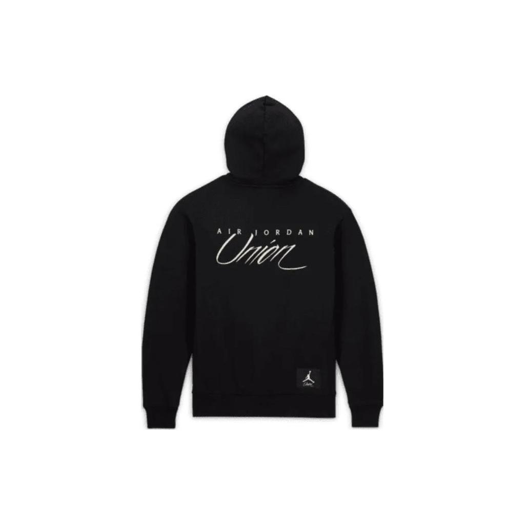 Jordan X Union MJ Fleece Hoodie (Asia Sizing) Black/Coconut Milk Unisex Streetwear DV7335-010