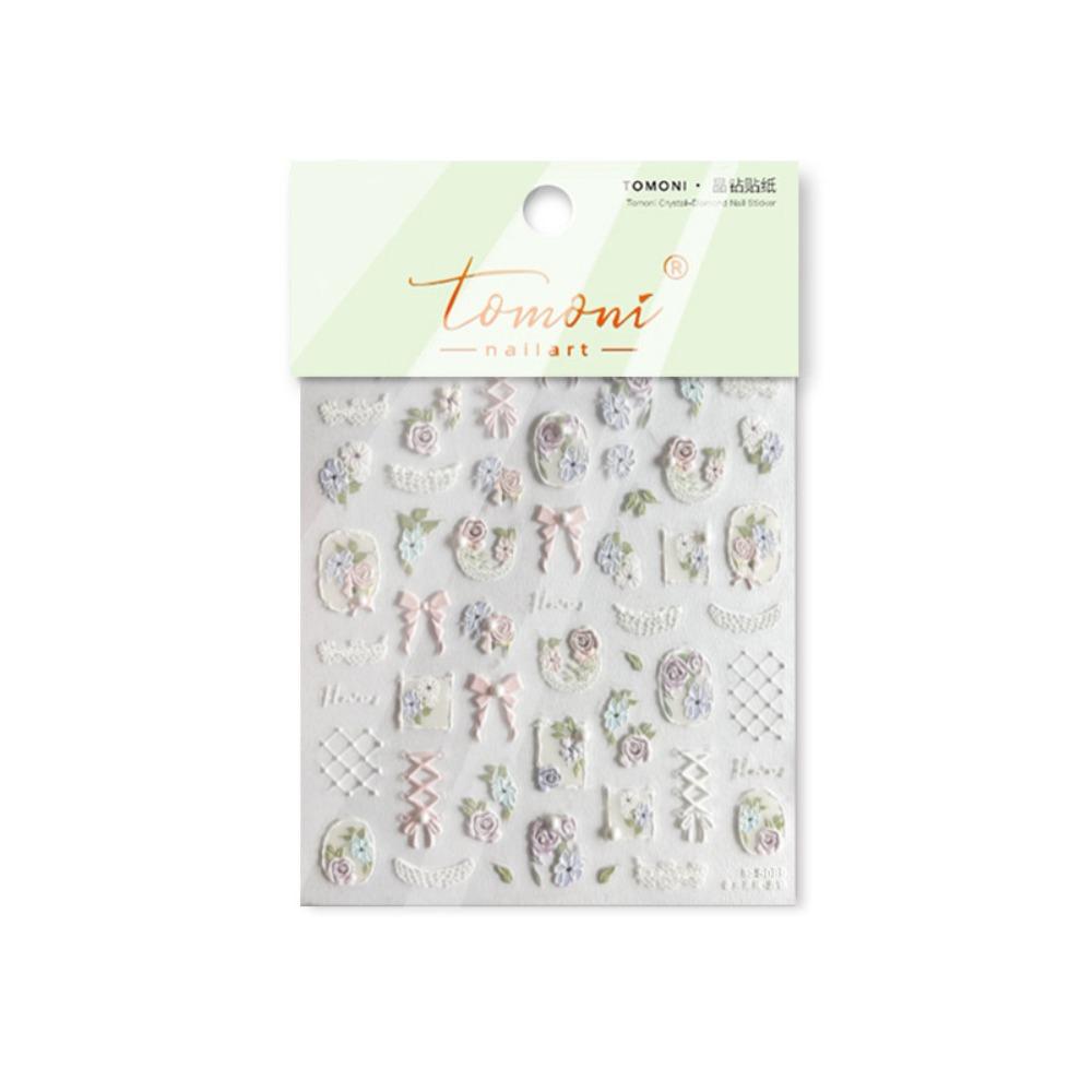 Rose Flower Nail Art Stickers Lace Nail Decals Cute Manicure Decal  DIY Nails