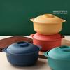 Lid Cover Instant Noodle Bowls 1L Capacity Soup Bowls Durable Plastic Rice Bowl  Hot Rice