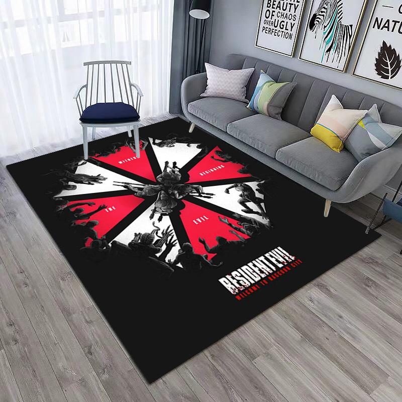 Sci-Fi game Resident Evil, Umbrella Corporation, soft carpet, home living room, office chair pad, door mat, door mat carpet U9