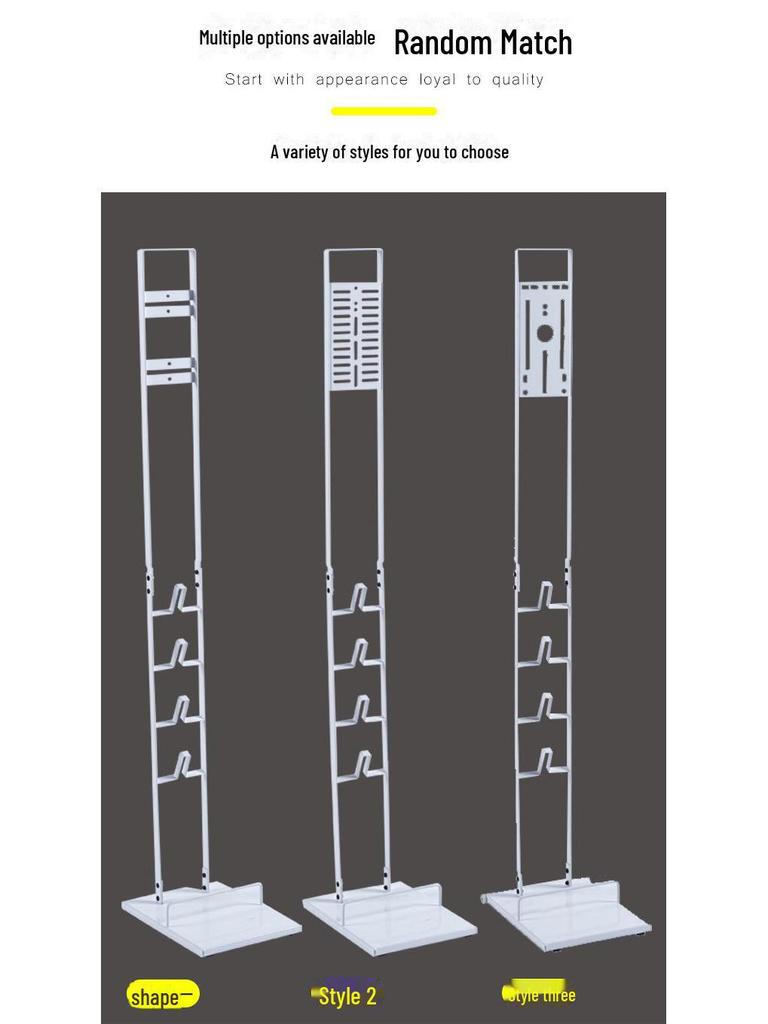 Bezprzewodowy pionowy odkurzacz i stojak do przechowywania przyborów