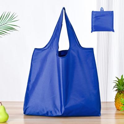 2Pcs Foldable Shopping Bag Large Capacity 25kg Load-capacity Solid Color Multipurpose Reusable