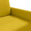 Vidaxl Sofa 3-Osobowa, Żółty, 180 Cm, Tapicerowana Aksamitem