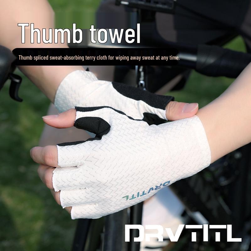 Guanti da Ciclismo Estivi Unisex: Protezione solare, Assorbimento degli urti, Antiscivolo, Traspirante per Ciclismo su Strada e Mountain Bike