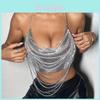 Metalen Aluminium Schakel Tanktop Voor Dames Zomer Streetwear Mode