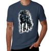 Black Pearl Horse Painting TShirt AntiFade Casual Tee Shirt