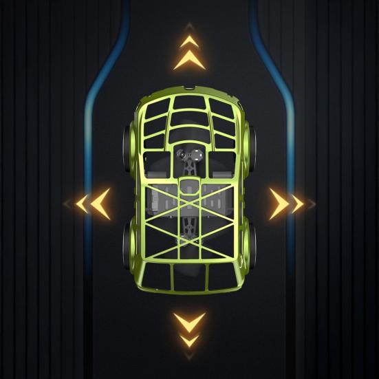 2-In-1 Remote Mini RC Flying Car with Control Drone Car Toy LED Lights Easy Fly Remote