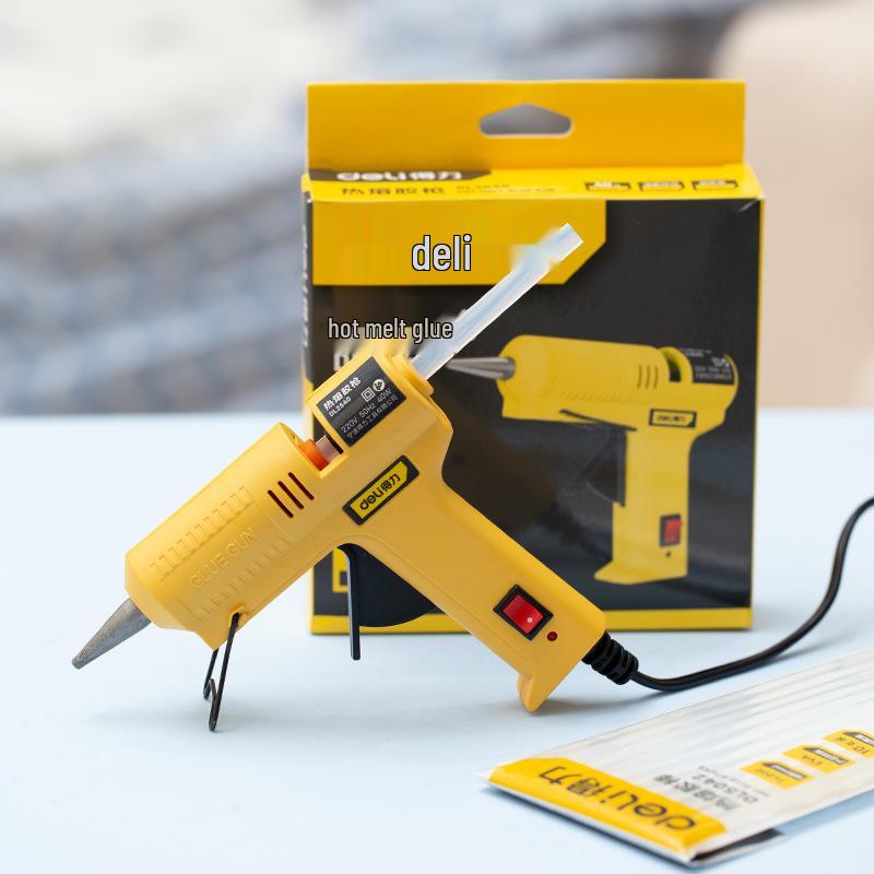 Deli Tools Small Hot Melt Glue Gun for Crafts and Household Use