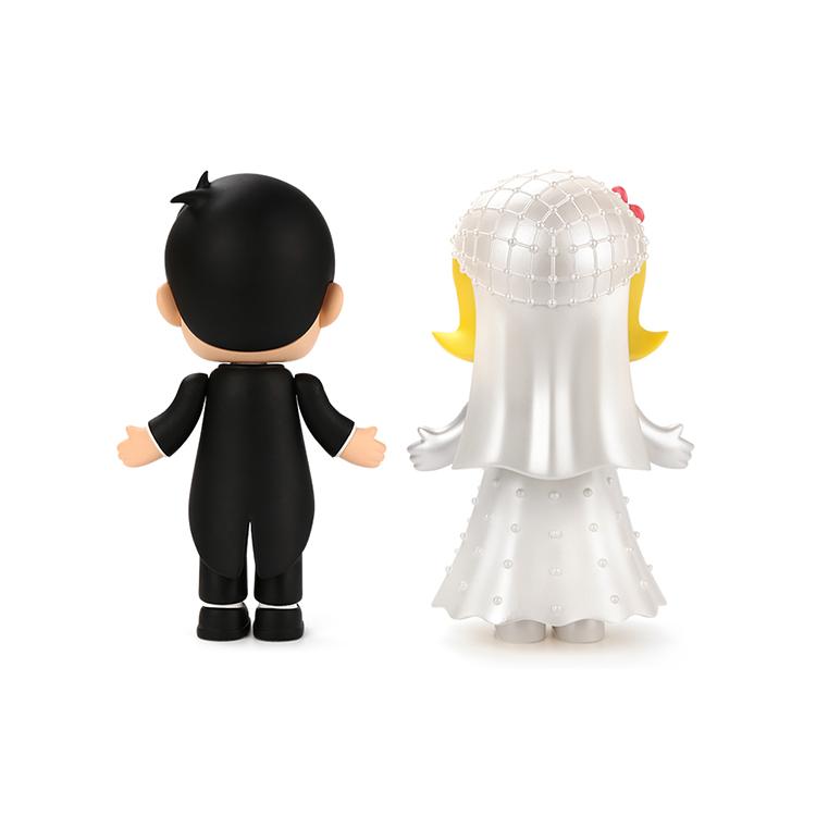 

New POP MART x Kenny Swork MOLLY Wedding Commemorative Edition Set Trendy Figures 17cm 6971640205589 Wedding Anniversary Edition