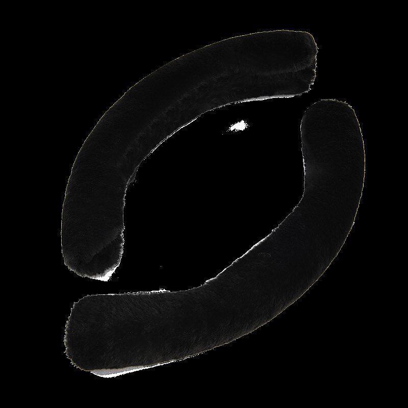 Car Steering Wheel Cover for Women, Winter Plush Warm, Men's Trendy Cute Car Anti-Slip Short Plush Half-Cover Steering Wheel Cover