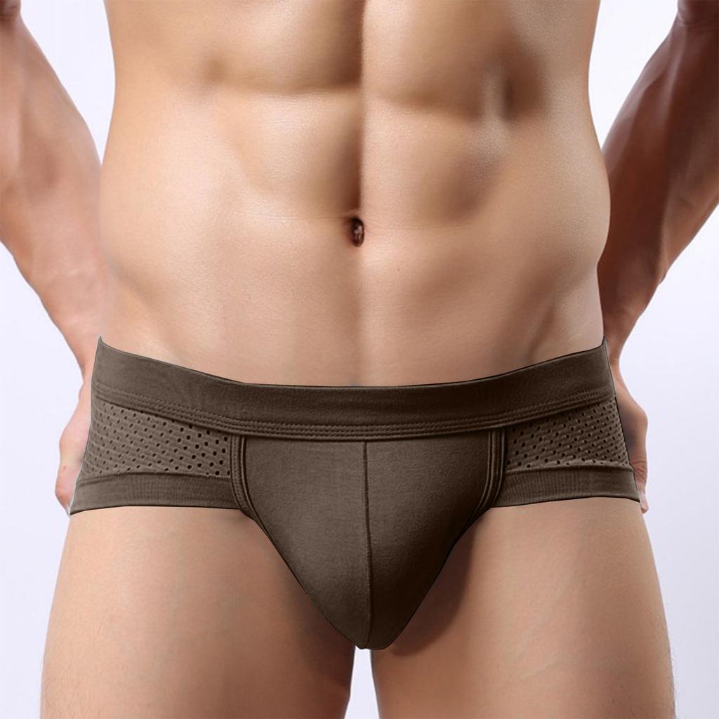 Men's Underwear,briefs, Men's U-shaped Bags, Anti-clogging, Low Waist, Solid Color