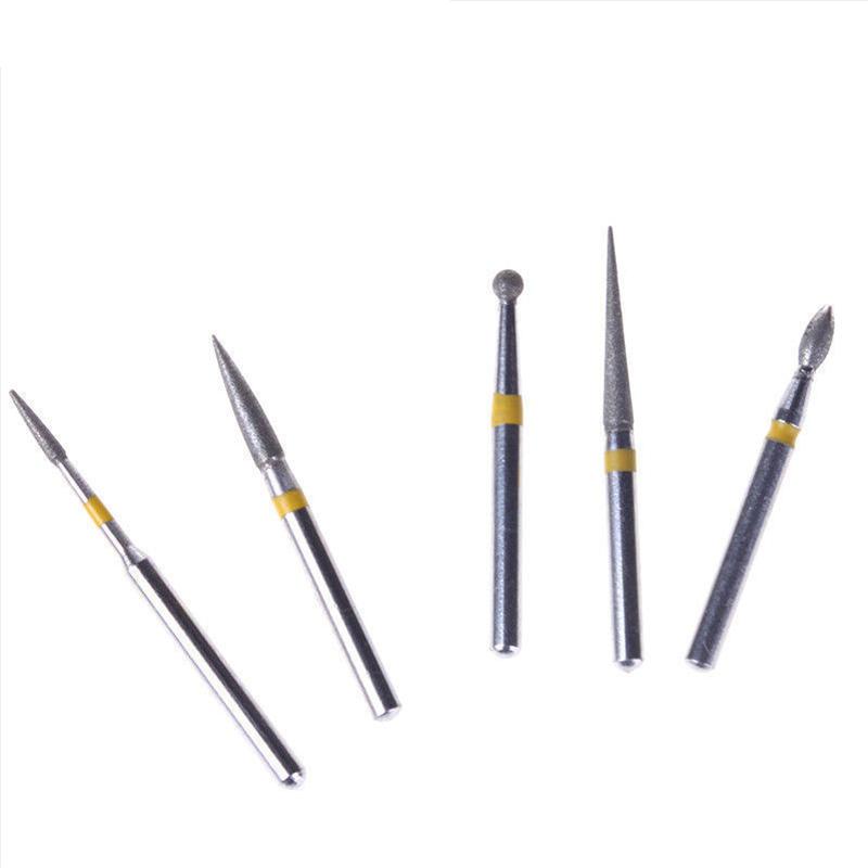 10Pcs Dental Diamond Burs Set For Teeth Porcelain Ceramics Composite Polishing Lab Material High Quality