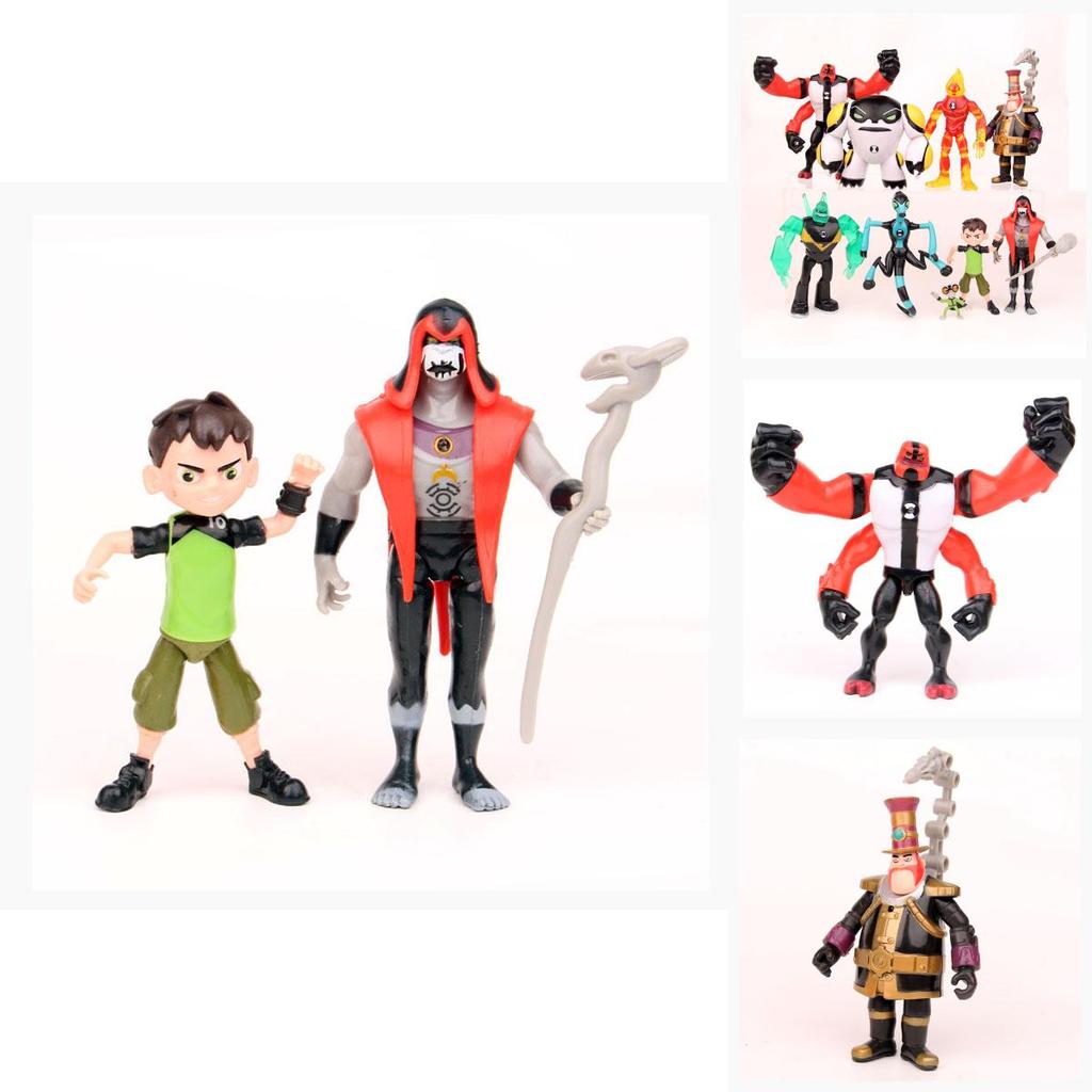 Klasické figurky postav Ben 10 Perfektní pro zdobení dortů nebo jako sběratelský dárkový set