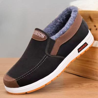Anti-slip Cloth Shoes, Soft-soled Cotton Shoes, Thickened and Fleece Cotton Boots for The Elderly
