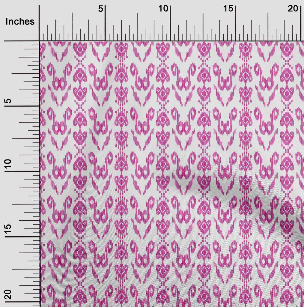 oneOone Cotton Flex Fabric Ethnic Ikat Decor Fabric Printed BTY 40 Inch Wide