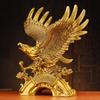 Grand Vision Eagle Figurine: Wealth & Prosperity Décor for Living Room, TV Stand, or Desk—Ideal for Housewarming and Company Celebrations