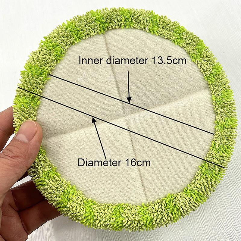 2 Pcs Replacement Pad For Cordless Electric Rotary Mop Sweeper Wireless Electric Rotary Mop Replacement Scrubber Pad