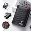 QNLT6 Carbon Fibre Wallet Car Driver License Credit Card Leather Bag For BMW M X2 X3 X5 X6 G30 E30 E36 50th Anniversary 3 5 6 7 Series