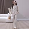 Women's 2026 Spring/Autumn Casual Cardigan & Hoodie Two-Piece Sportswear Set