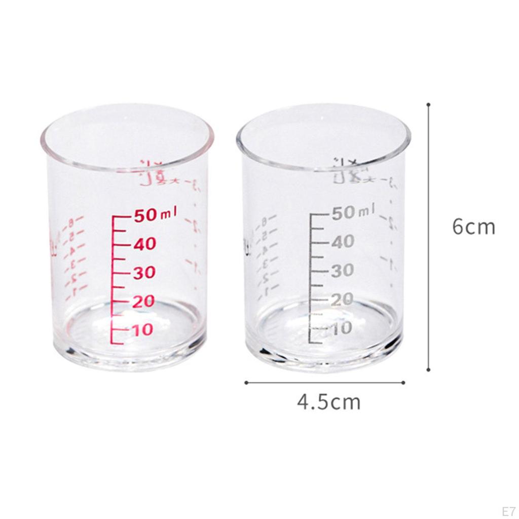 Measuring Cup 50ml Heat-Resistant Bpa- Scale Microwave and Dishwasher Jug for Baking Supplies