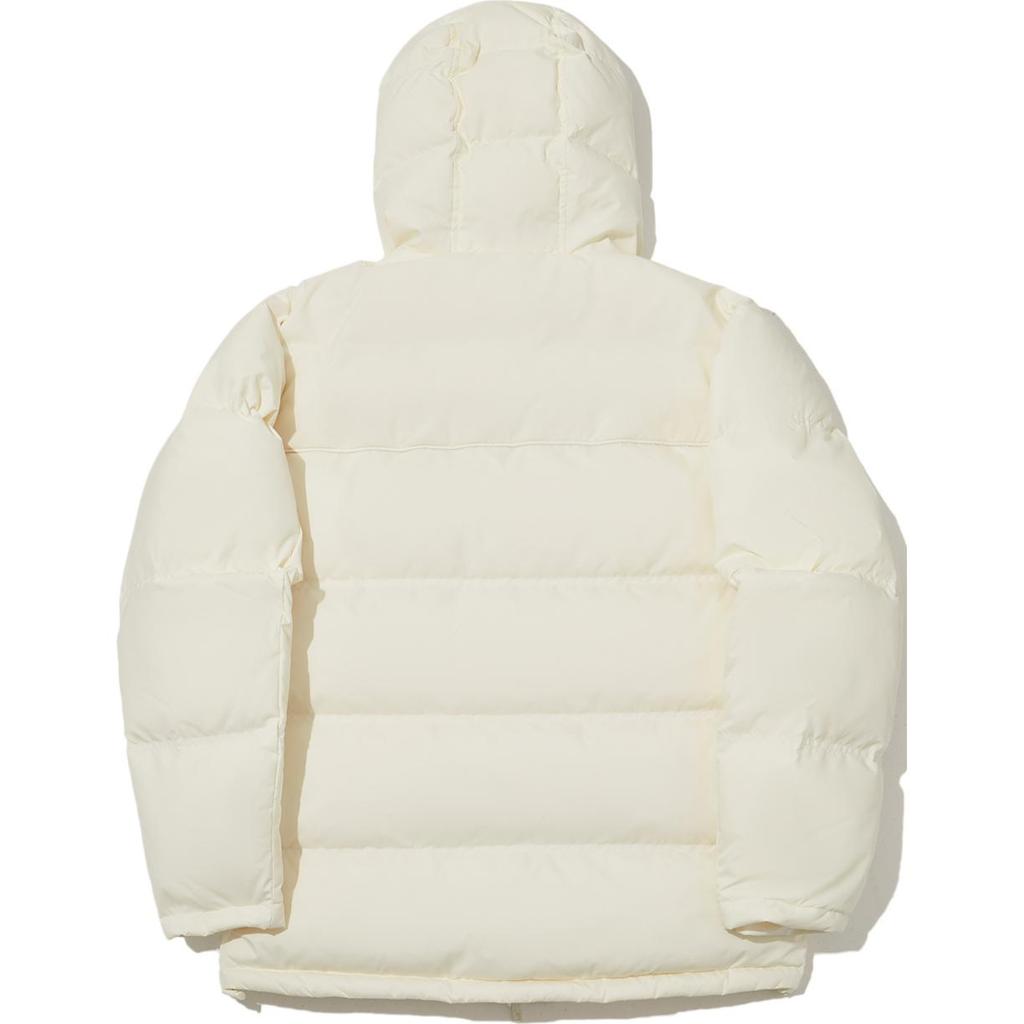 Li Ning Reignite Series Jednobarevná volná mikina s kapucí na zip s dlouhým rukávem Unisex svrchní oděv Off-White AYMU583-1