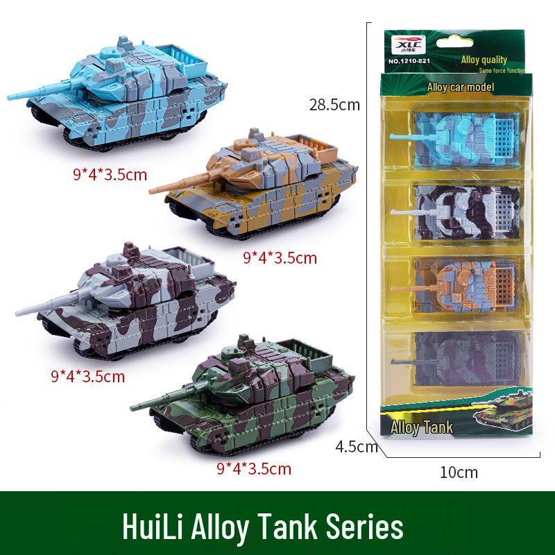 Children's Pull-Back Alloy Toy Car Set - School Bus Simulation Model