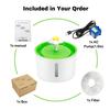 Automatic Cat and Dog Water Dispenser LED Electric Pet Water Dispenser Bowl USB Mute