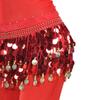 Thaïlande/Inde/Danseuse Arabe Jupe à Sequins et Franges Femmes Sexy Danse du Ventre Foulard de Hanche Ceinture Enroulable Jupe de Danseuse Costumes de Spectacle Féminins
