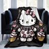 1pc. Hello Kitty Cupcake Print Blanket - Cute Home Decor, Office Throw, Outdoor Giftz0411215