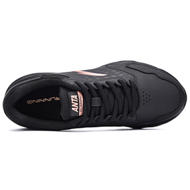 Anta Street Shock Absorbers Slip Resistant Abrasion Resistant Low top Casual Running Shoes Women's Black Pink Sneakers 922355592-1