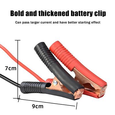 Car Lithium Battery Converter Charger Clip Auto Ignition Jump Starter Adapter Booster Cable Emergency Power DIY Tool