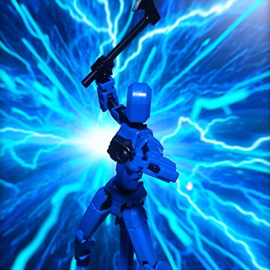 3D-Magnet-Actionfiguren-Set mit beweglichen Gelenken, 3D-gedrucktes DIY-Montage-Dummy-Spielzeug, Ganzkörper-Aktivitätsroboter, Action-Gaming-Figuren