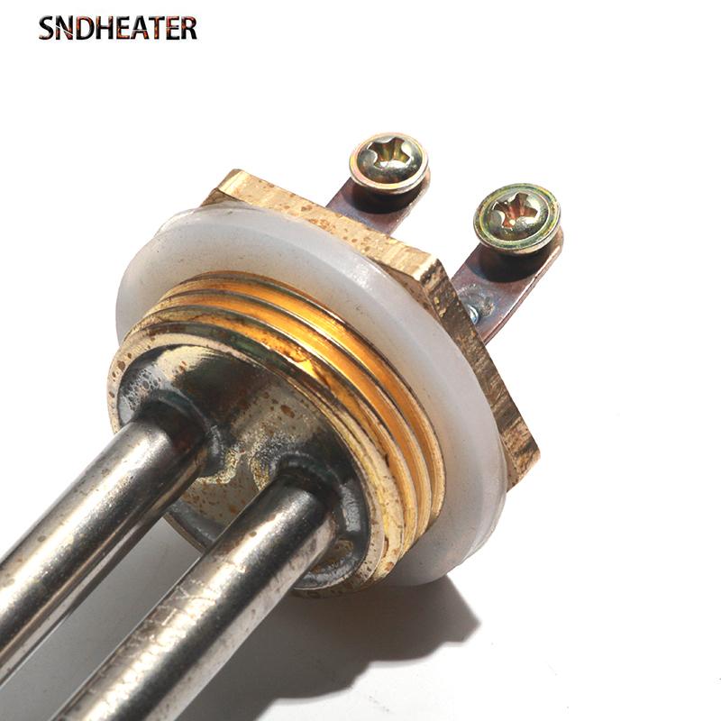 SNDHEATER Electric Water Heating Element G1" Copper Thread AC 110V 220V Bend Resistance Solar Boiler Heater 1000W 2000W 3000W