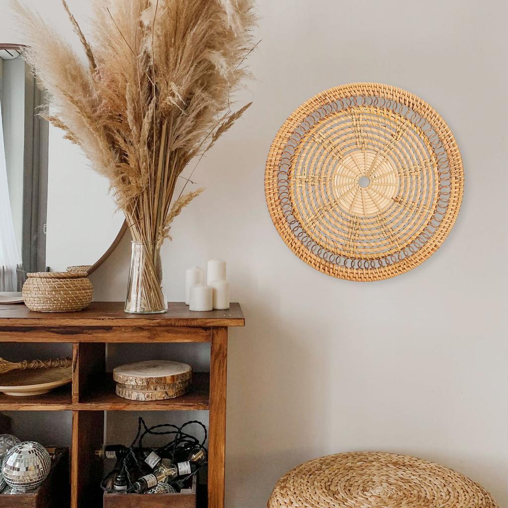 Porch Grass Woven Home Handmade Hay Rattan Woven Wall Decoration Pendant Wall Decoration Wall Hanging