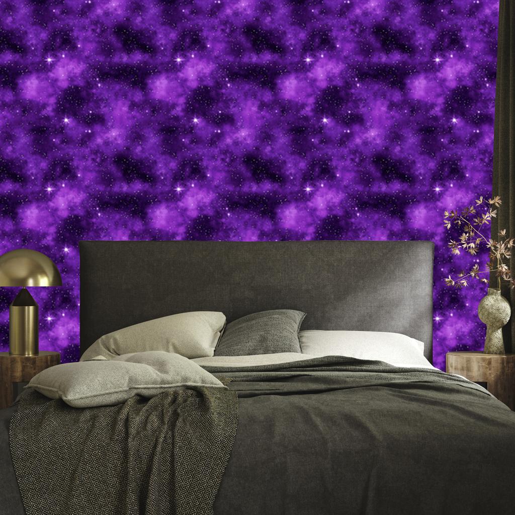Watercolor Galaxy Violet Wallpaper, Fine Detail 50x1000