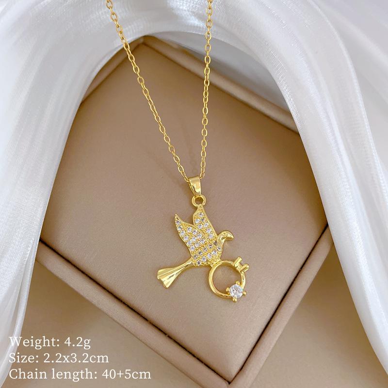 Planet Starry Sky Full Of Diamonds, Slightly Inlaid Design Temperament Shining Necklace Female, Simple Pendant