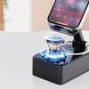 Rotating 3 in 1 Phone Holder Anti-Slip Pads Wireless Speaker Phone Stand  Desk Decor
