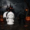 Mini Skull Ghost Figurine Fluorescent Green 3D Printed Statue Halloween Miniature  Desktop