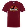 Cartoon Dinosaur Printed Tshirt Without Internet Unisexs Dinosaur Tshirt Trendy Fan Enthusiast Printed Top Street Style Shirt