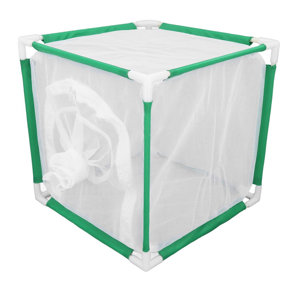 Cube Butterflies Cage with Sleeve Door Portable Butterflies Habitat Cage for Indoor Outdoor Activiti