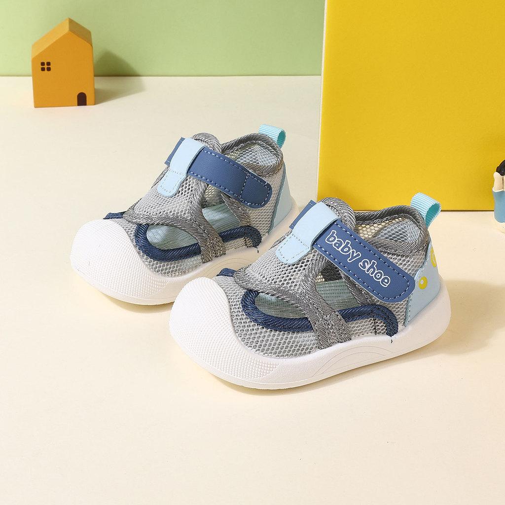 Baby Boys Girls Summer Breathable Mesh Sandals With Anti Slip Sole For Toddler Walkers