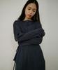 Oeoseoul Pleated Two-Way Blouse [Charcoal]