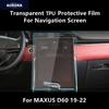 Für MAXUS D60 19-22 Navigationsbildschirm Transparente TPU-Schutzfolie Kratzfestes Zubehör Nachrüsten