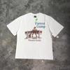 Yao888 “Have a nice day!" Graphics Print 100% Cotton Tee Oversize Vintage Streetwear Short Sleeve T Shirt For